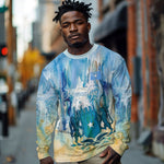 Somalia Liberation Unity Long Sleeve Shirt Soomaaliya Script Peace Dove Watercolor