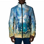 Somalia Liberation Unity Padded Jacket Soomaaliya Script Peace Dove Watercolor