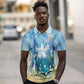 Somalia Liberation Unity Polo Shirt Soomaaliya Script Peace Dove Watercolor