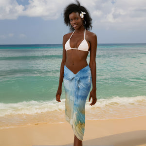 Somalia Liberation Unity Sarong Soomaaliya Script Peace Dove Watercolor