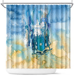 Somalia Liberation Unity Shower Curtain Soomaaliya Script Peace Dove Watercolor