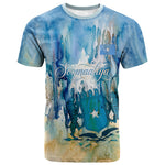 Somalia Liberation Unity T shirt Soomaaliya Script Peace Dove Watercolor
