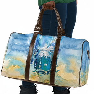 Somalia Liberation Unity Travel Bag Soomaaliya Script Peace Dove Watercolor