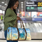 Somalia Liberation Unity Travel Bag Soomaaliya Script Peace Dove Watercolor