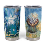 Somalia Liberation Unity Tumbler Cup Soomaaliya Script Peace Dove Watercolor