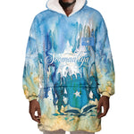 Somalia Liberation Unity Wearable Blanket Hoodie Soomaaliya Script Peace Dove Watercolor