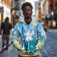 Somalia Liberation Unity Zip Hoodie Soomaaliya Script Peace Dove Watercolor