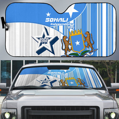 Somalia Independence Day 1960 Auto Sun Shade Somali Coat Of Arms Star - Land Of The Brave