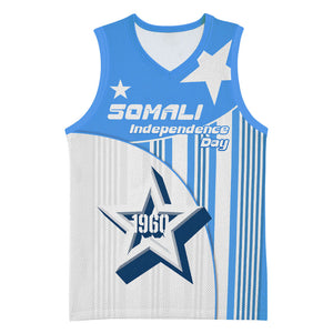 Somalia Independence Day 1960 Basketball Jersey Somali Coat Of Arms Star - Land Of The Brave