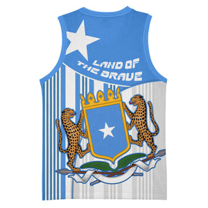 Somalia Independence Day 1960 Basketball Jersey Somali Coat Of Arms Star - Land Of The Brave