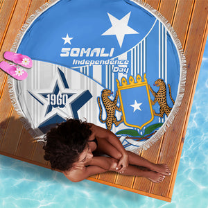 Somalia Independence Day 1960 Beach Blanket Somali Coat Of Arms Star - Land Of The Brave