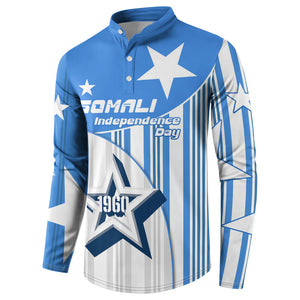 Somalia Independence Day 1960 Button Sweatshirt Somali Coat Of Arms Star - Land Of The Brave
