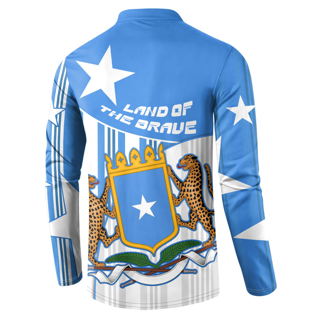 Somalia Independence Day 1960 Button Sweatshirt Somali Coat Of Arms Star - Land Of The Brave