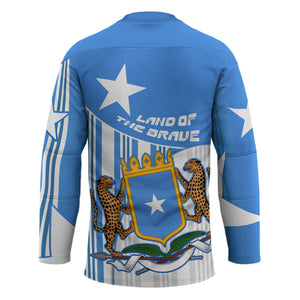 Somalia Independence Day 1960 Hockey Jersey Somali Coat Of Arms Star - Land Of The Brave