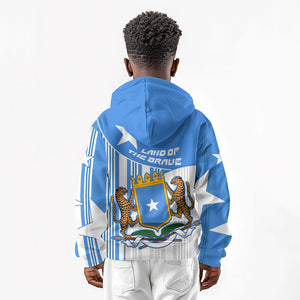 Somalia Independence Day 1960 Kid Hoodie Somali Coat Of Arms Star - Land Of The Brave