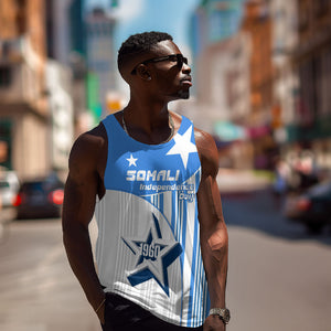 Somalia Independence Day 1960 Men Tank Top Somali Coat Of Arms Star - Land Of The Brave