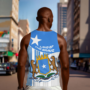 Somalia Independence Day 1960 Men Tank Top Somali Coat Of Arms Star - Land Of The Brave