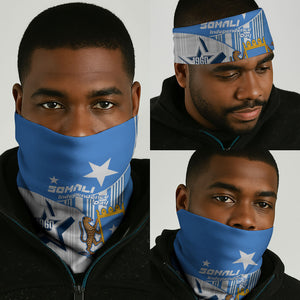 Somalia Independence Day 1960 Neck Gaiter Somali Coat Of Arms Star - Land Of The Brave