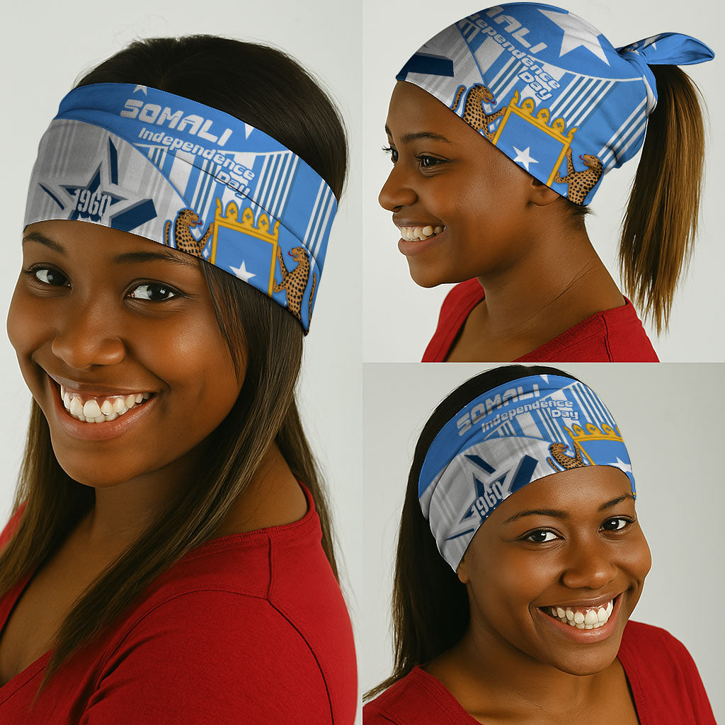 Somalia Independence Day 1960 Neck Gaiter Somali Coat Of Arms Star - Land Of The Brave