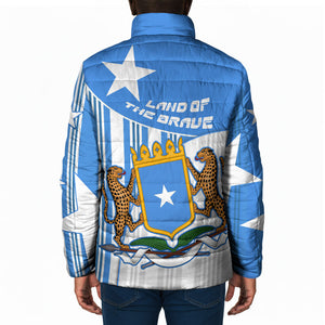 Somalia Independence Day 1960 Padded Jacket Somali Coat Of Arms Star - Land Of The Brave