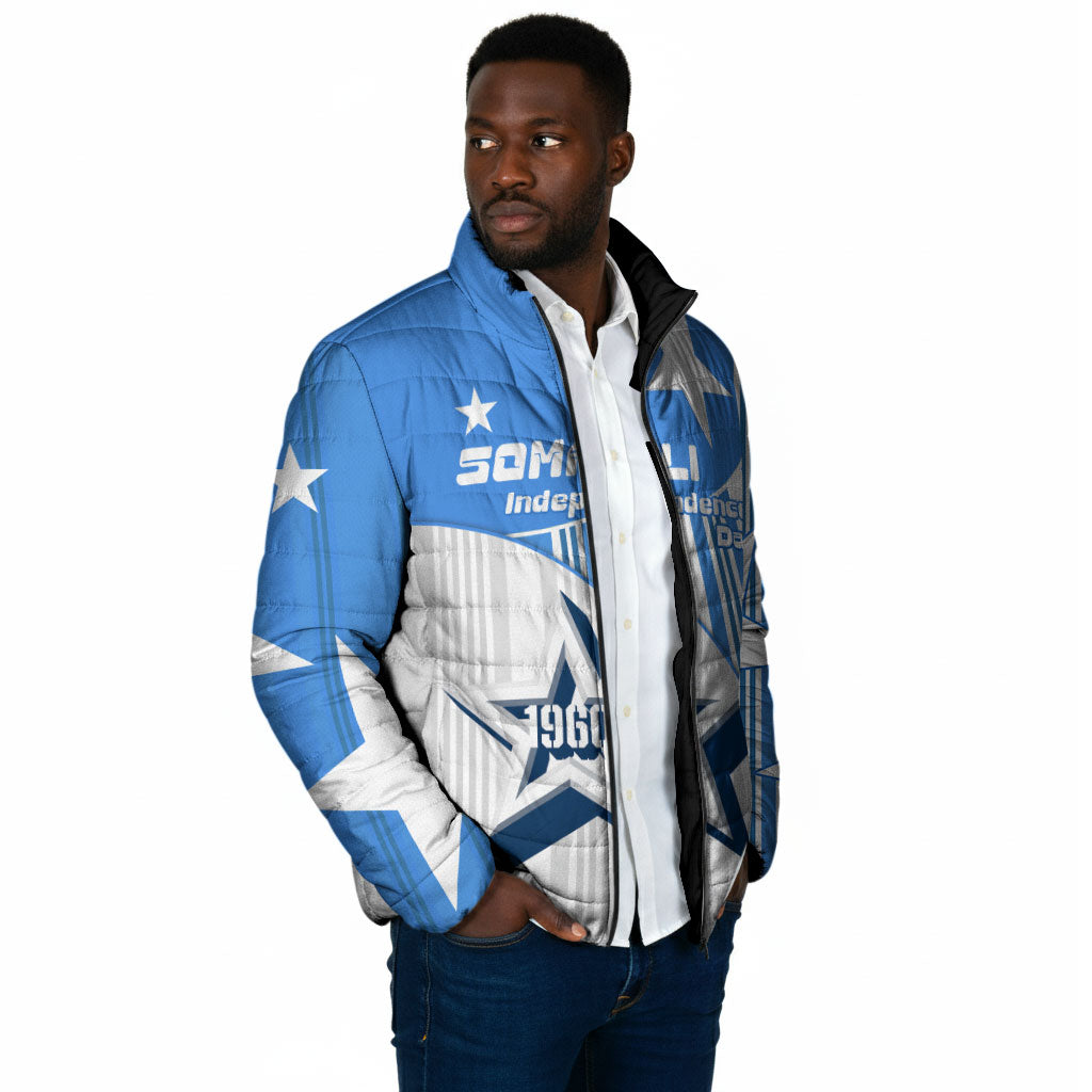 Somalia Independence Day 1960 Padded Jacket Somali Coat Of Arms Star - Land Of The Brave