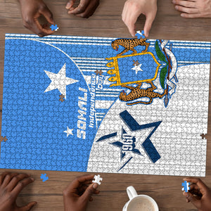 Somalia Independence Day 1960 Puzzle Somali Coat Of Arms Star - Land Of The Brave