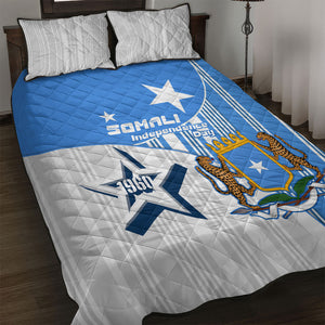 Somalia Independence Day 1960 Quilt Bed Set Somali Coat Of Arms Star - Land Of The Brave