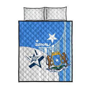 Somalia Independence Day 1960 Quilt Bed Set Somali Coat Of Arms Star - Land Of The Brave