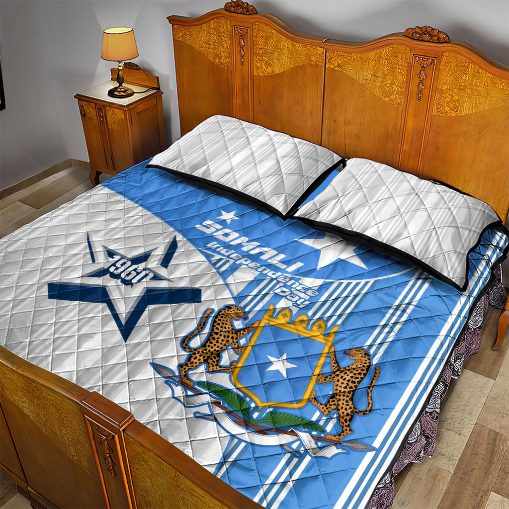 Somalia Independence Day 1960 Quilt Bed Set Somali Coat Of Arms Star - Land Of The Brave