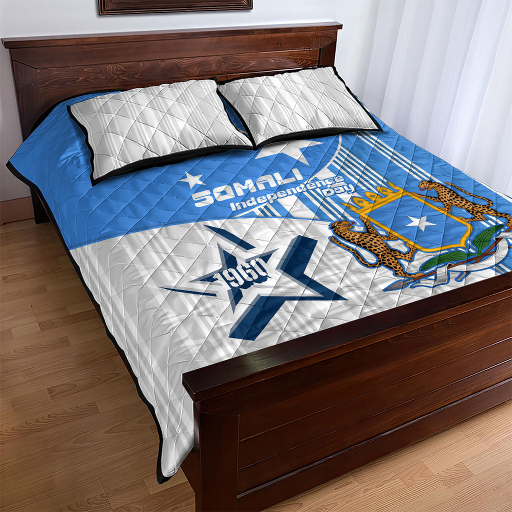 Somalia Independence Day 1960 Quilt Bed Set Somali Coat Of Arms Star - Land Of The Brave