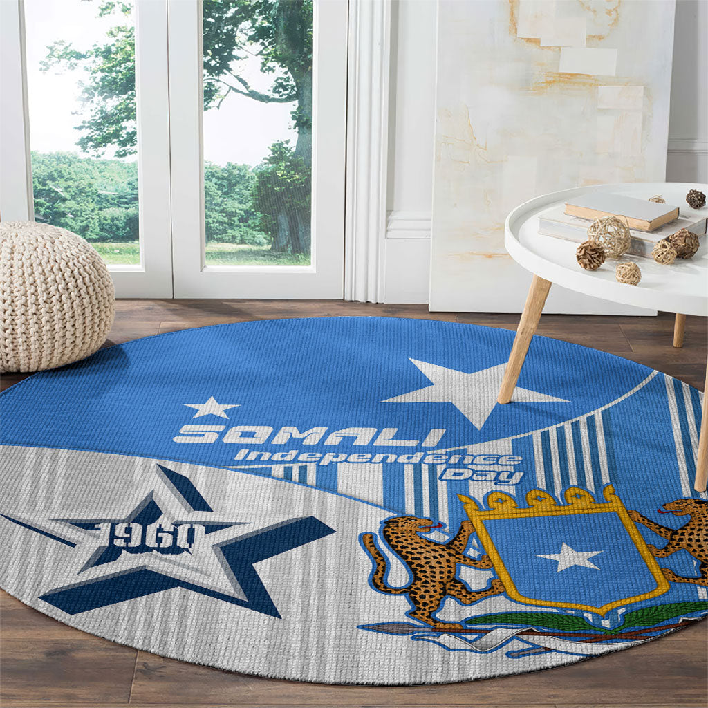 Somalia Independence Day 1960 Round Carpet Somali Coat Of Arms Star - Land Of The Brave