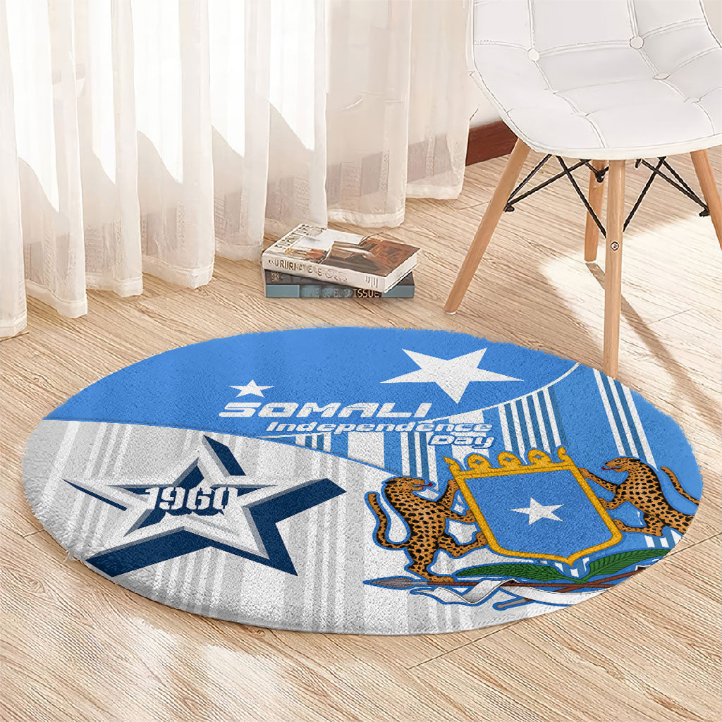 Somalia Independence Day 1960 Round Carpet Somali Coat Of Arms Star - Land Of The Brave
