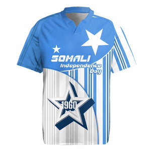 Somalia Independence Day 1960 Rugby Jersey Somali Coat Of Arms Star - Land Of The Brave