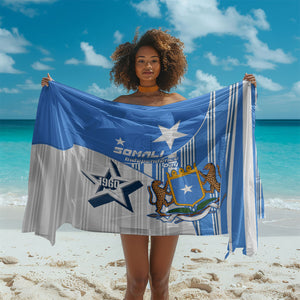 Somalia Independence Day 1960 Sarong Somali Coat Of Arms Star - Land Of The Brave
