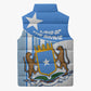 Somalia Independence Day 1960 Sleeveless Puffer Jacket Somali Coat Of Arms Star - Land Of The Brave