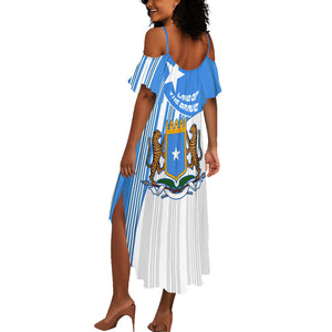 Somalia Independence Day 1960 Summer Maxi Dress Somali Coat Of Arms Star - Land Of The Brave