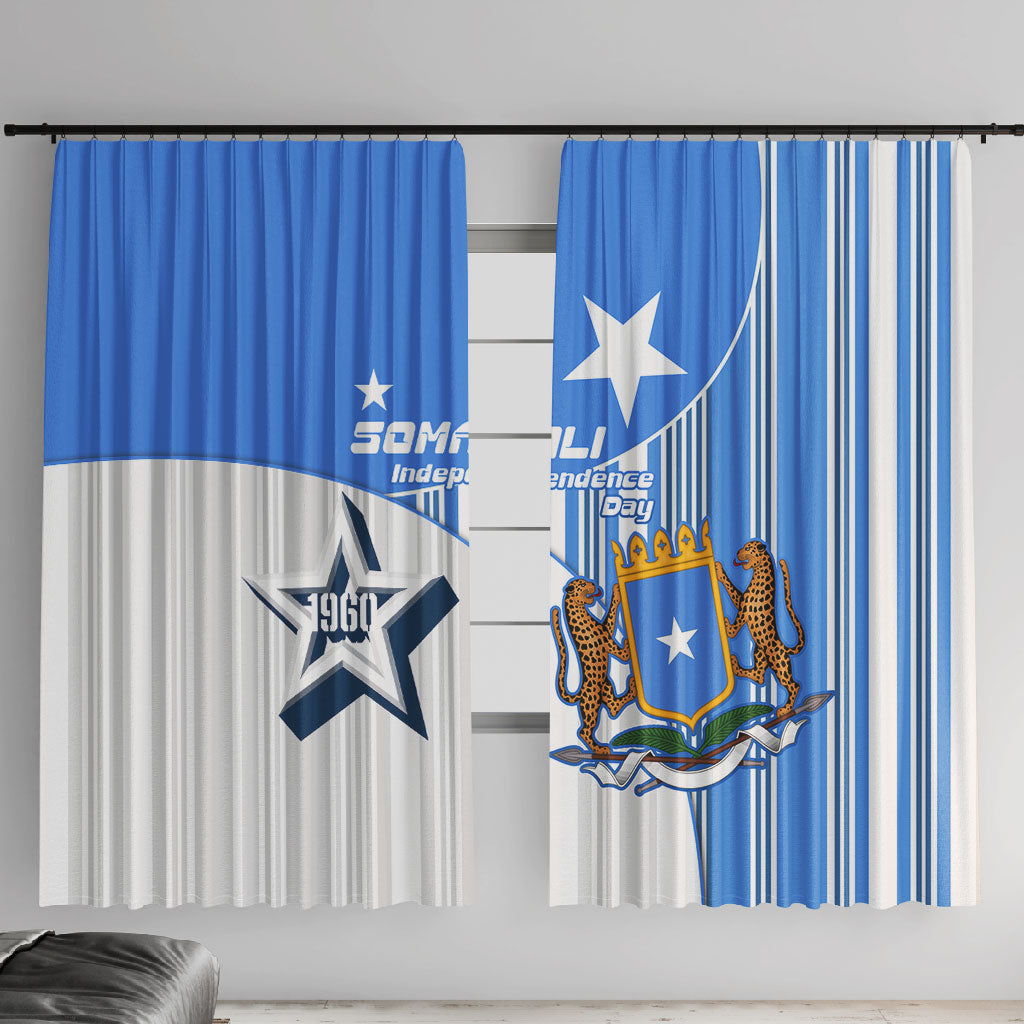 Somalia Independence Day 1960 Window Curtain Somali Coat Of Arms Star - Land Of The Brave