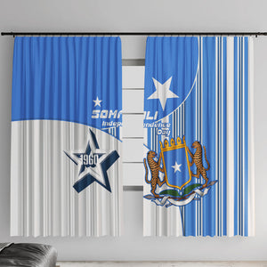 Somalia Independence Day 1960 Window Curtain Somali Coat Of Arms Star - Land Of The Brave