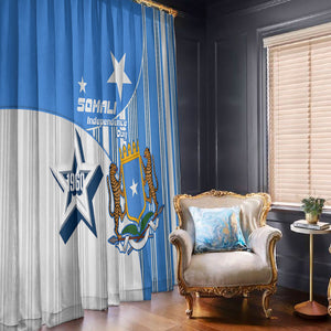 Somalia Independence Day 1960 Window Curtain Somali Coat Of Arms Star - Land Of The Brave