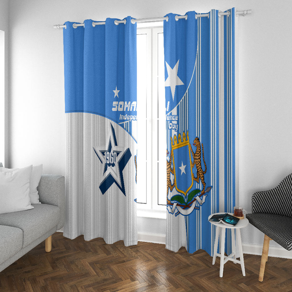 Somalia Independence Day 1960 Window Curtain Somali Coat Of Arms Star - Land Of The Brave