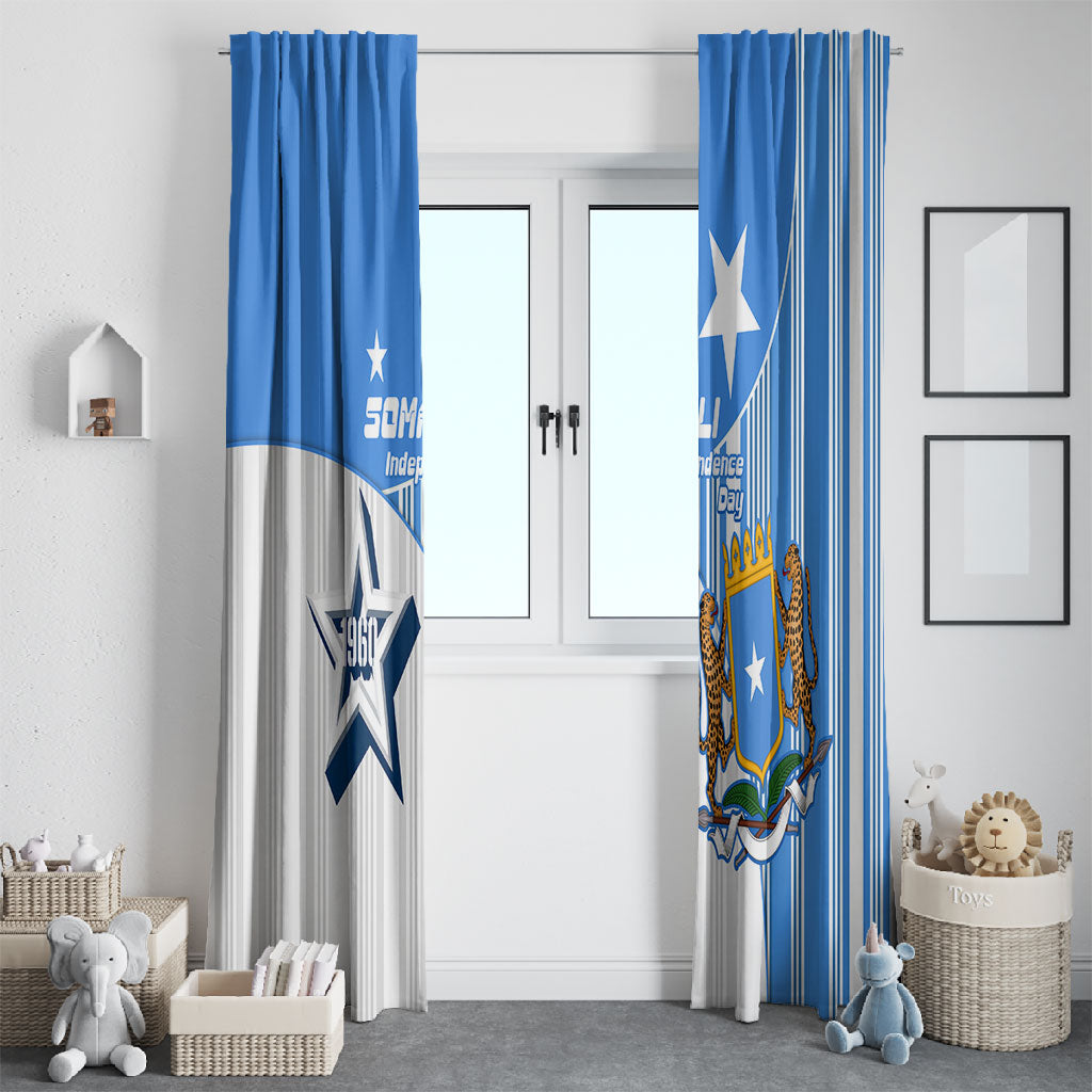 Somalia Independence Day 1960 Window Curtain Somali Coat Of Arms Star - Land Of The Brave