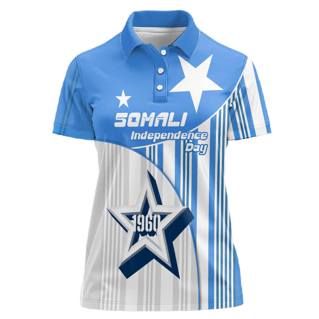 Somalia Independence Day 1960 Women Polo Shirt Somali Coat Of Arms Star - Land Of The Brave