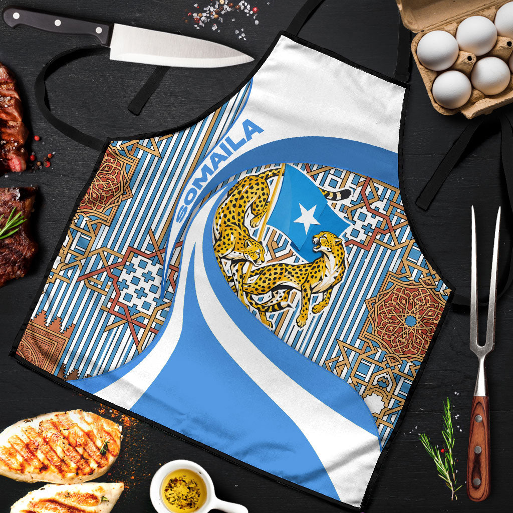 Somalia Freedom Independence Apron Leopard Flag Power Fist