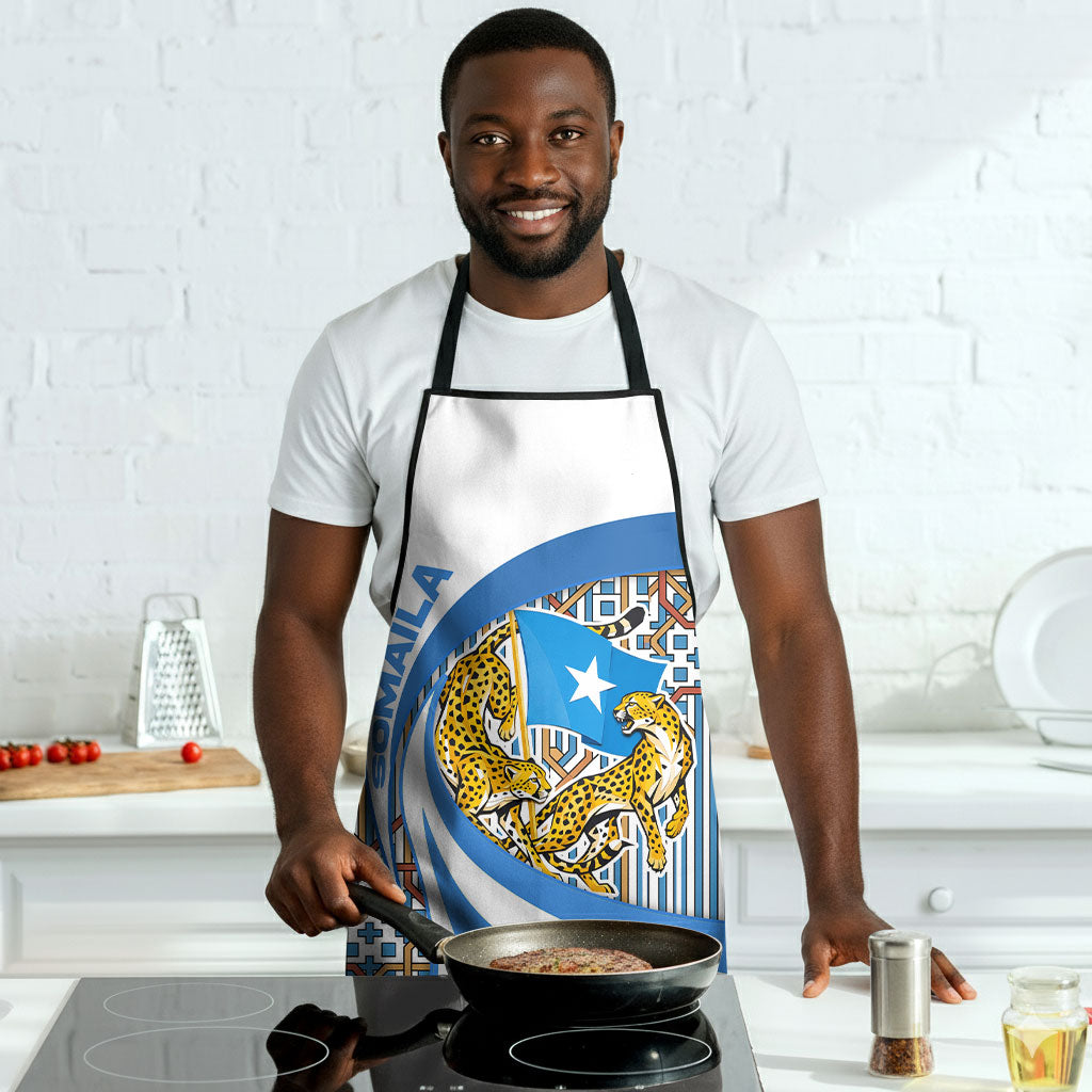 Somalia Freedom Independence Apron Leopard Flag Power Fist
