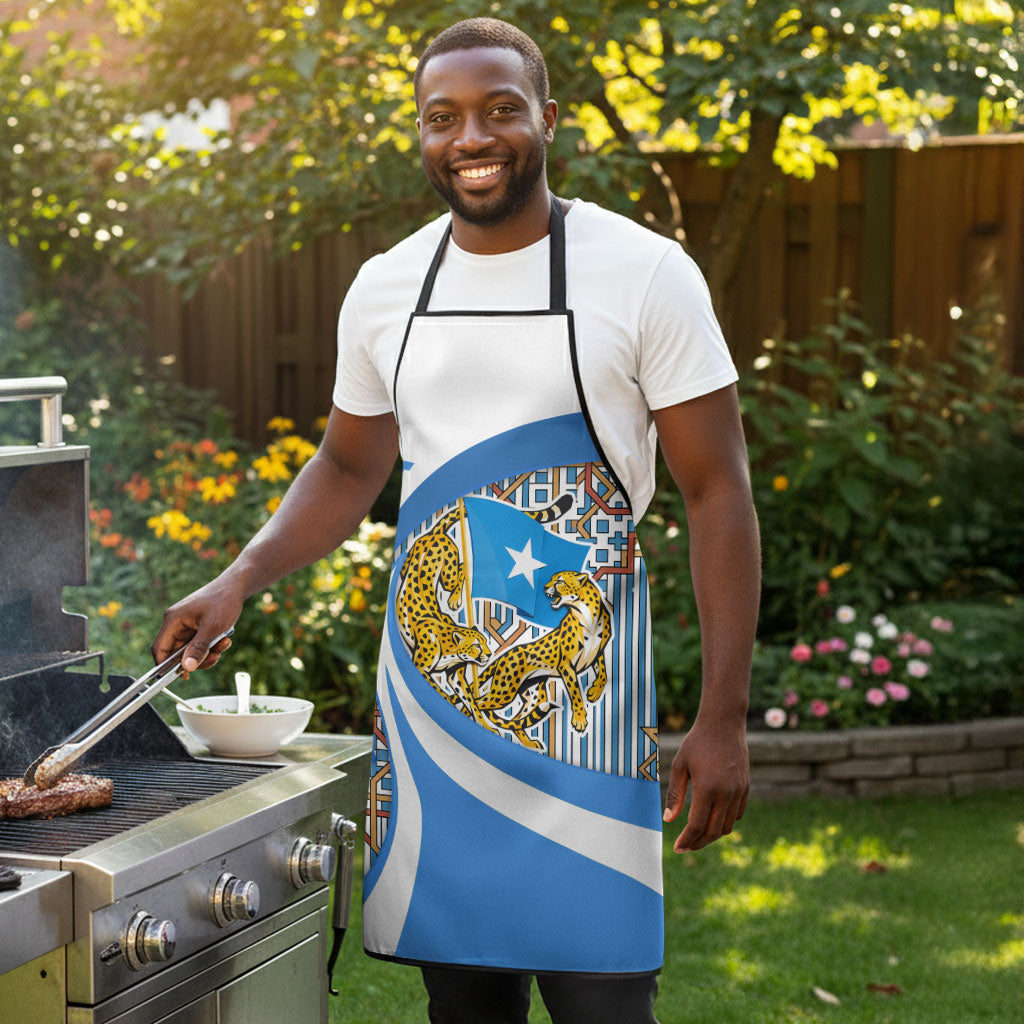 Somalia Freedom Independence Apron Leopard Flag Power Fist