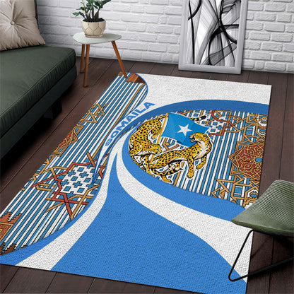 Somalia Freedom Independence Area Rug Leopard Flag Power Fist