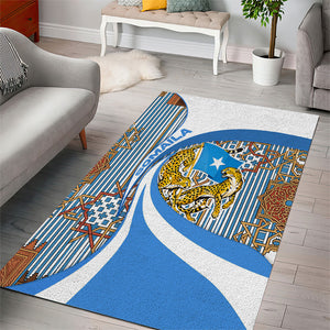 Somalia Freedom Independence Area Rug Leopard Flag Power Fist