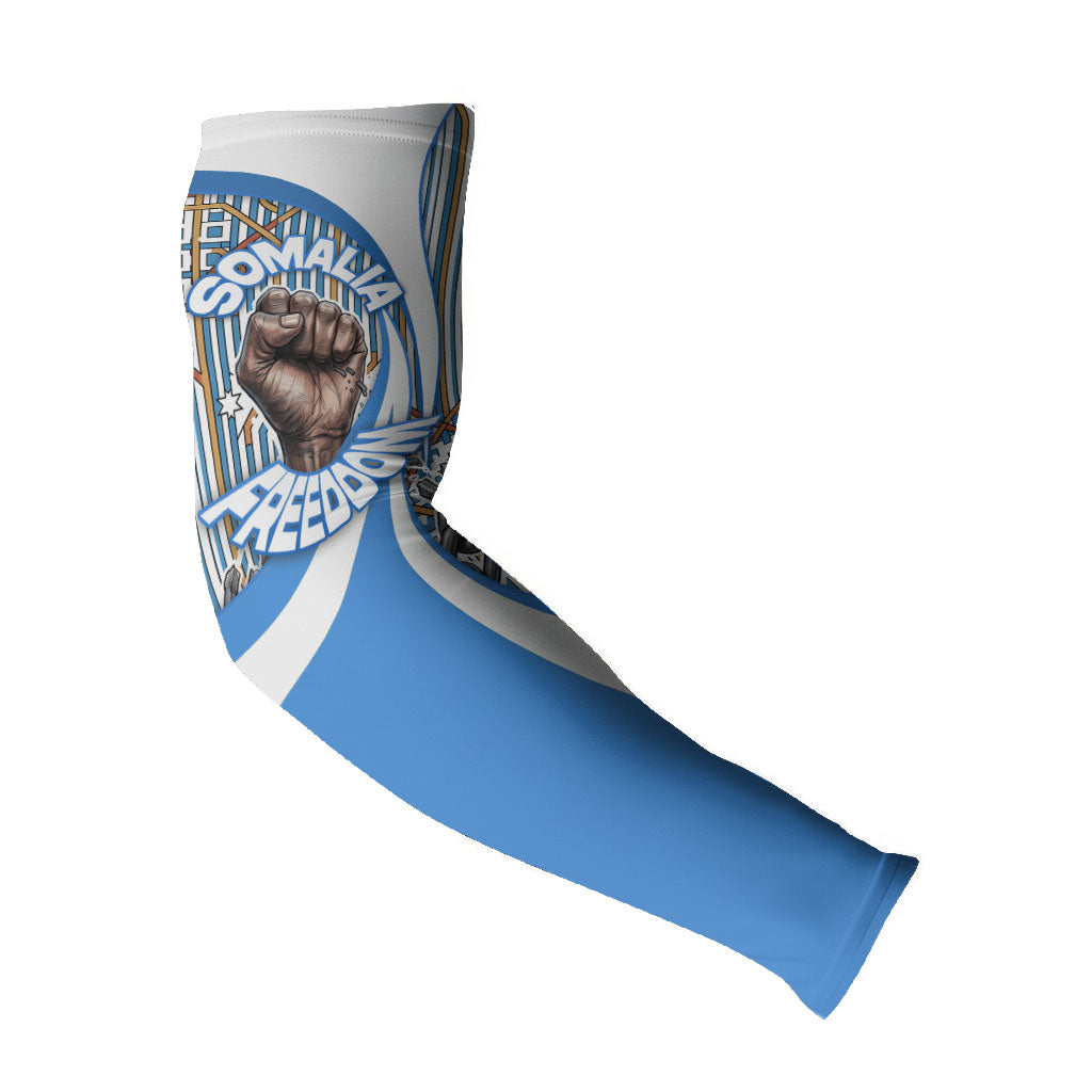 Somalia Freedom Independence Arm Sleeves Leopard Flag Power Fist