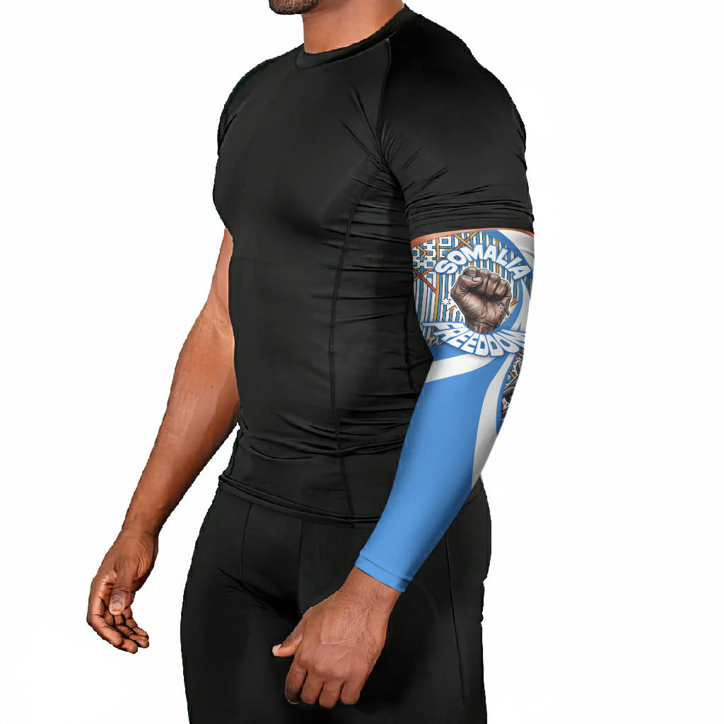 Somalia Freedom Independence Arm Sleeves Leopard Flag Power Fist