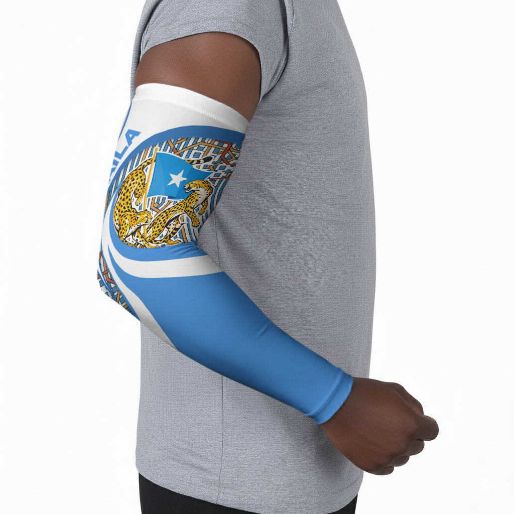 Somalia Freedom Independence Arm Sleeves Leopard Flag Power Fist